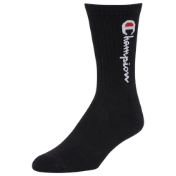 Men's - Champion Vertical Logo Crew Socks - Black