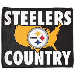 Adult - WinCraft Pittsburgh Steelers Rally Towel - Black/White/Gold