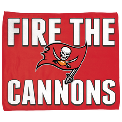 Adult - WinCraft Tampa Bay Buccaneers Rally Towel - Black/Buccaneer Red/Pewter