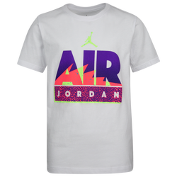 Boys' Grade School - Jordan AJ5 Bel Air T-Shirt - White/Purple/Pink