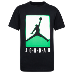 Boys' Grade School - Jordan AJ13 Luxe T-Shirt - Black/White/Green
