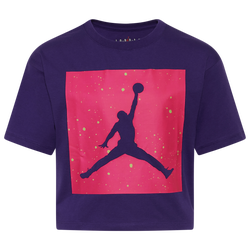 Boys' Grade School - Jordan Bel-Air Speckle T-Shirt - Purple