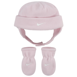 Boys' Infant - Nike Swoosh Fleece Cap Set - Pink Foam/Pink