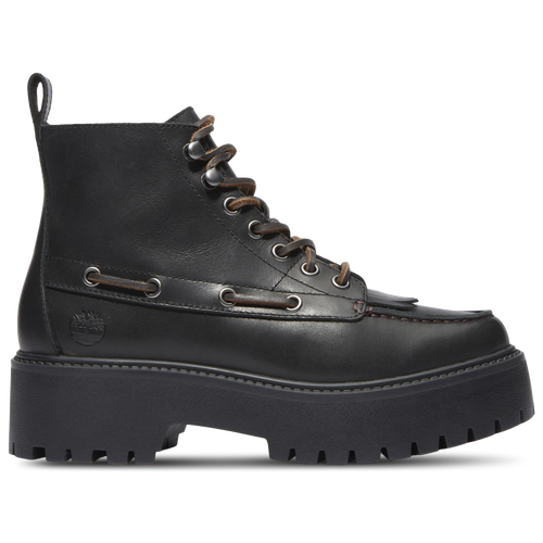 Timberland Stone Street Platform Kiltie Boot - Timberland Black Full Grain