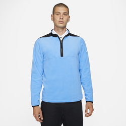 Men's - Nike Victory Therma 1/2 Zip  - University Blue/Black/Black