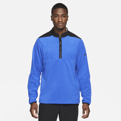 Men's - Nike Victory Therma 1/2 Zip  - Royal Blue/Black/Black