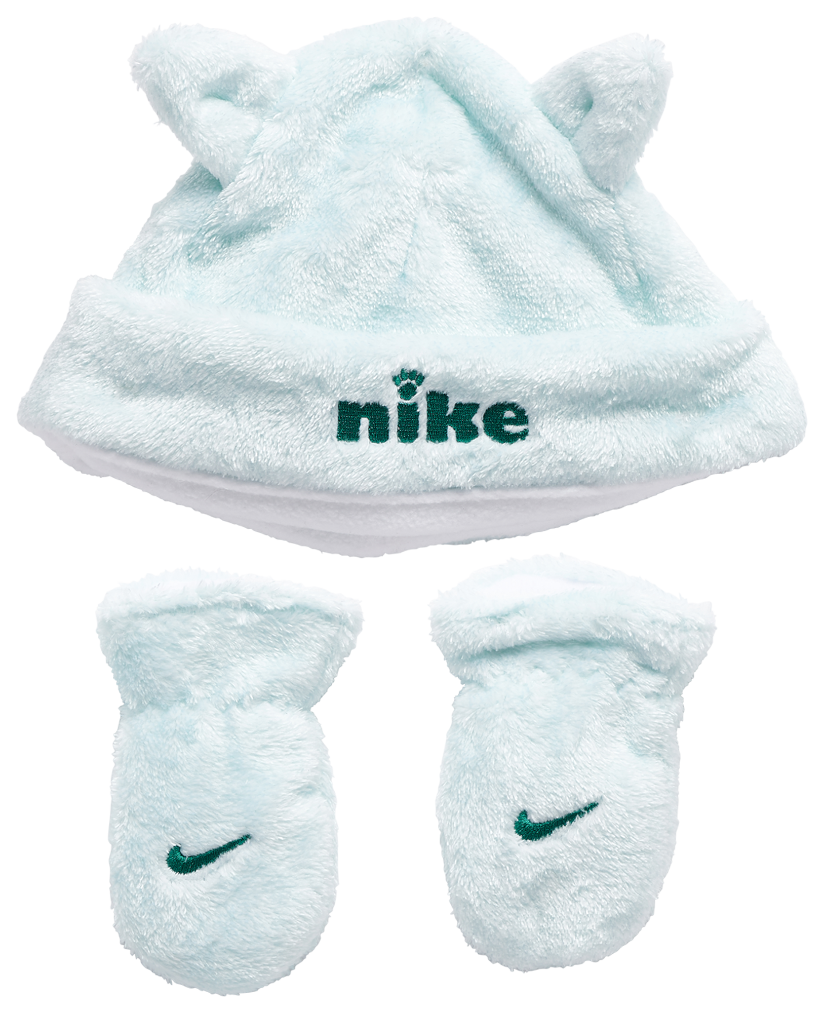 Infant nike store hat and mittens