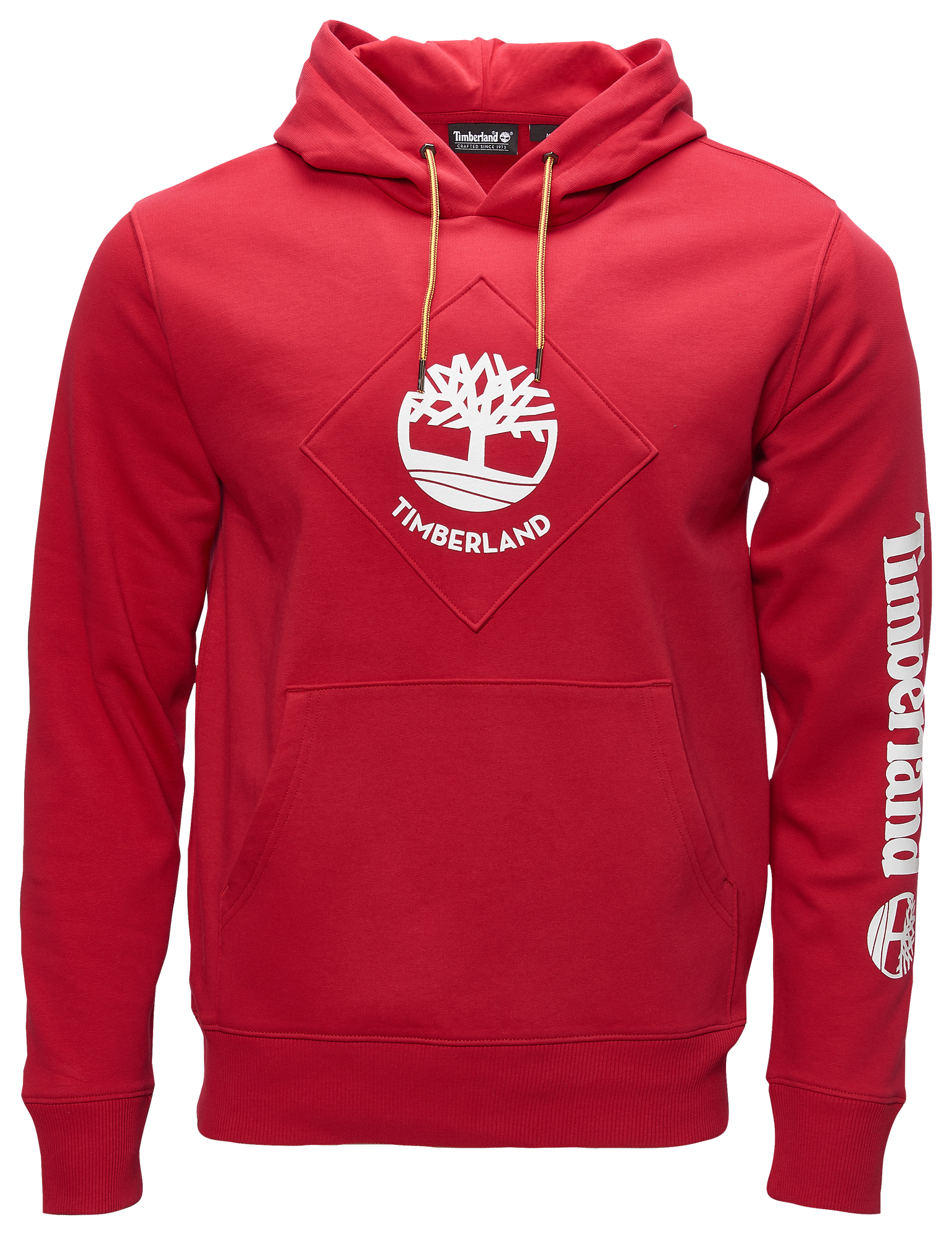 red timberland hoodie