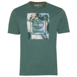 Men's - Timberland Summer Logo T-Shirt - Green/Multi