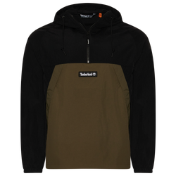 Men's - Timberland Windbreaker Pullover Jacket - Black/Olive