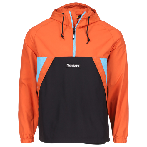 

Timberland Mens Timberland Windbreaker Pullover Jacket - Mens Black/Blue Size L