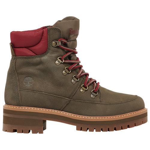 

Timberland Womens Timberland Courmayeur Valley 6WP Hiker Boots - Womens Olive/Red Size 07.5