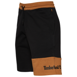 Men's - Timberland Youth Culture Colorblock Fleece Shorts - Black/White