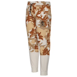 Men's - Timberland Youth Culture Camo Fleece Pants - Brown/White