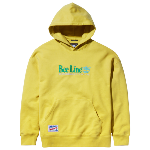 Timberland Mens  Beeline Logo Hoodie Sweatshirt In Yellow/green