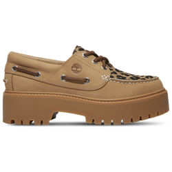 Women's - Timberland Stone Street Platform Boat Shoe - Medium Beige Nubuck
