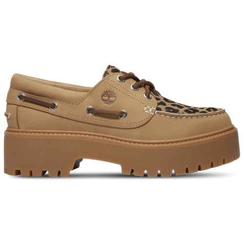  - Timberland Stone Street Platform Boat Shoe - Medium Beige Nubuck