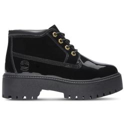 Women's - Timberland Stone Street Waterproof Platform Boot - Black Patent Leather