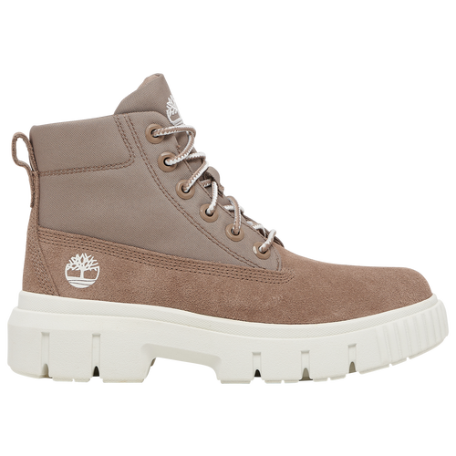 Timberland Womens  Greyfield Shiny Suede Boots In Taupe/taupe