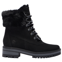 Women's - Timberland Courmayeur Valley 6" Faux Fur - Black