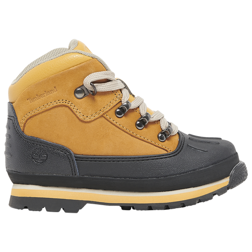 Timberland Boys  Euro Hiker Shell Toe Boots In Wheat Nubuck/wheat