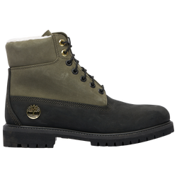 Boys' Grade School - Timberland 6" Premium Shearling Waterproof Boots - Black/Grapeleaf