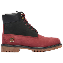Boys' Grade School - Timberland 6" Premium Shearling Waterproof Boots  - Syrah/Black