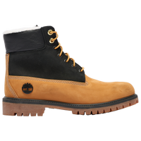 Boys' Grade School - Timberland 6" Premium Shearling Waterproof Boots - Wheat/Black