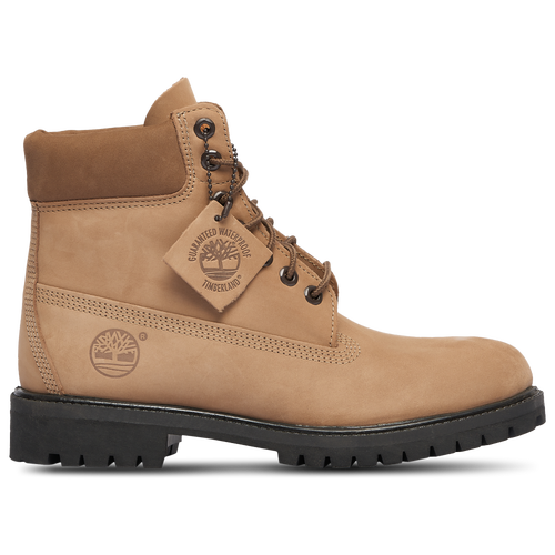 Timberland Mens  6" Premium Waterproof Boots In Medium Beige Nubuck