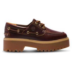 Women's - Timberland Stone Street 3 Eye Lug Boots - Burgundy