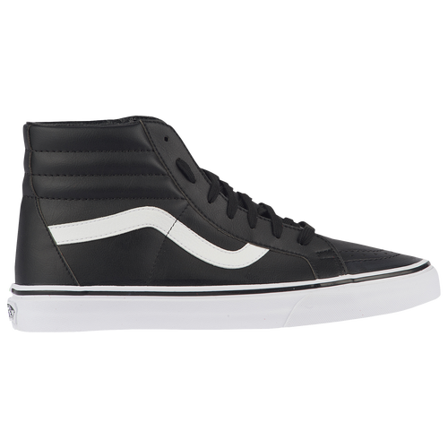 

Vans Mens Vans Sk8-HI Tumble Leather - Mens Shoes Black/White Size 8.0