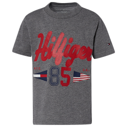 Boys' Grade School - Tommy Hilfiger Script Hilfiger T-Shirt - Grey/Red/Blue