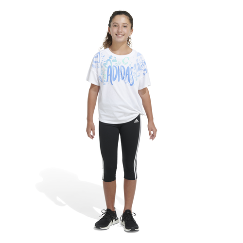 

Girls adidas adidas Logo T-Shirt - Girls' Grade School White/Multi Size L