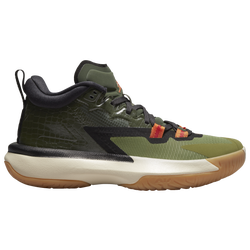 Boys' Grade School - Jordan Zion 1 - Carbon Green/Black/Brown
