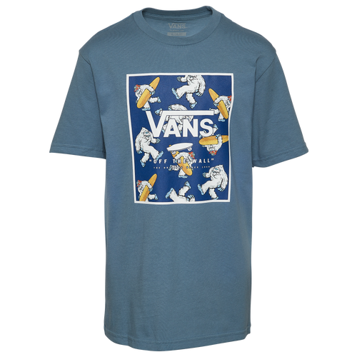Vans Kids' Boys  Print Box T-shirt In Blue/multicolor