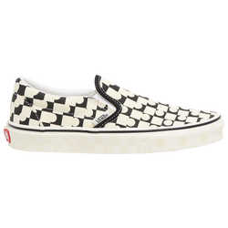 Boys' Grade School - Vans Classic Slip On - White/White/Multi