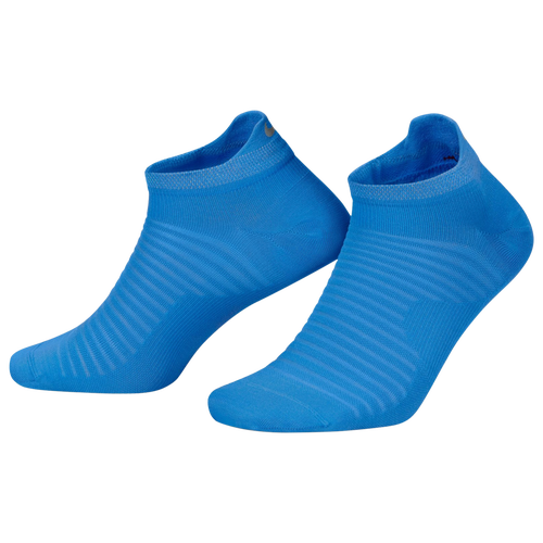 

Nike Mens Nike Spark Lighweight No Show Socks - Mens Silver/Blue Size M