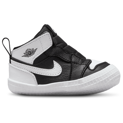 

Jordan Boys Jordan AJ 1 Crib Bootie - Boys' Infant Basketball Shoes Black/White/White Size 2.0