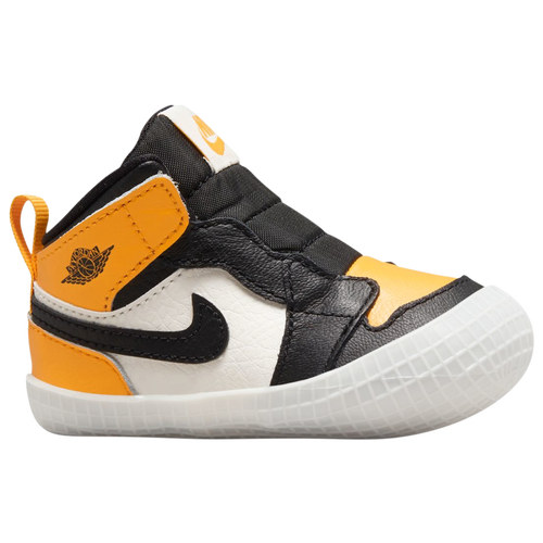 

Jordan Boys Jordan AJ 1 Crib Bootie - Boys' Infant Basketball Shoes Taxi/Black Size 4.0