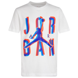Boys' Grade School - Jordan Space Exploration T-Shirt - White/Pink/Blue