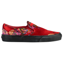 Women's - Vans Classic Slip On - Red/Black