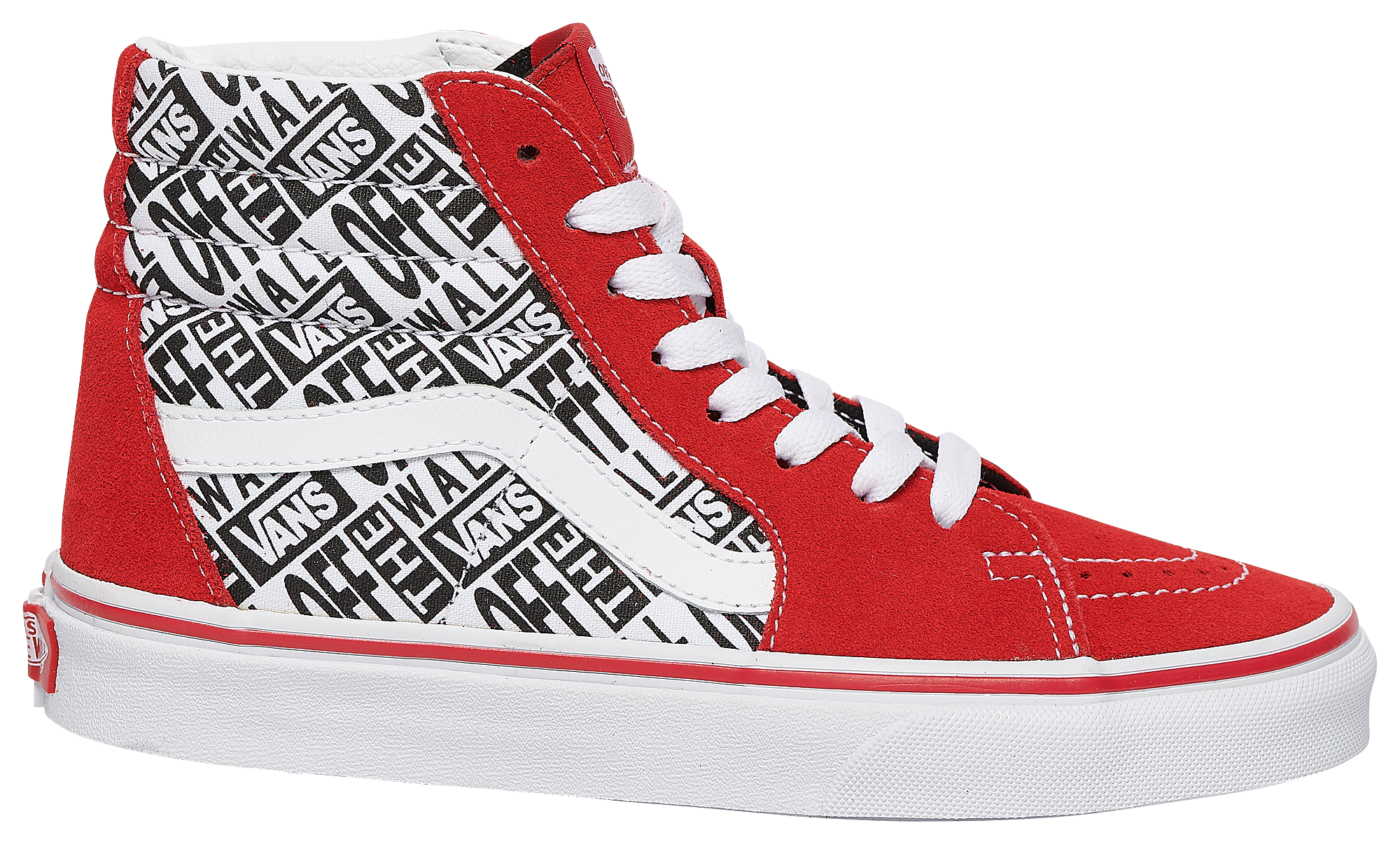 boys vans red