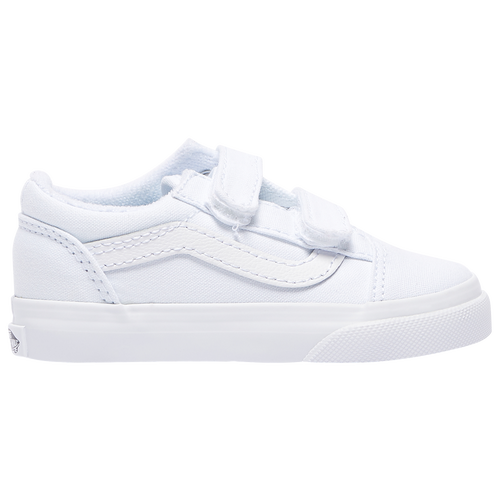 

Vans Boys Vans Old Skool Velcro - Boys' Infant Skate Shoes True White Size 4.0