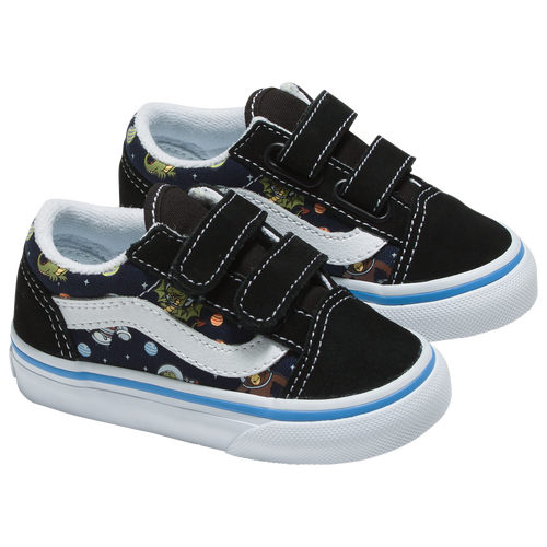 

Boys Infant Vans Vans Old Skool Velcro Cosmic Zoo - Boys' Infant Shoe Black/Blue Size 07.0