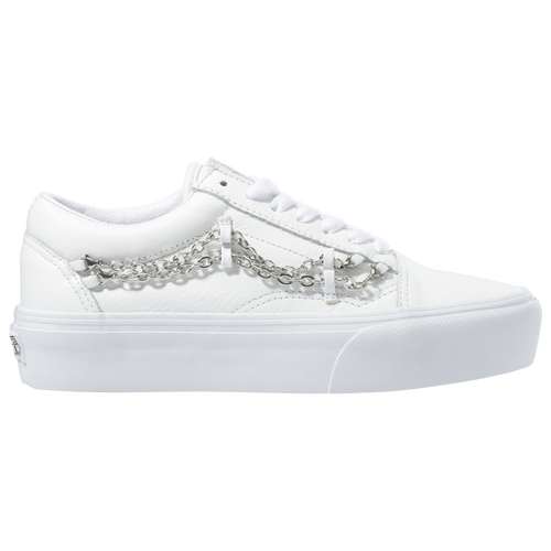 Vans Old Skool Platform - Women's Skate/BMX Shoes - True White / True White - VN0A3B3U2TL