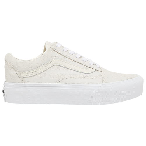 Vans Old Skool Deboss Otw Platform Sneakers In White/beige-neutral In Marshmallow