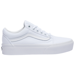 Women's - Vans Old Skool Platform - White/White/True White