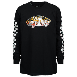 Boys' Grade School - Vans Graphic Long-Sleeve T-Shirt - Black