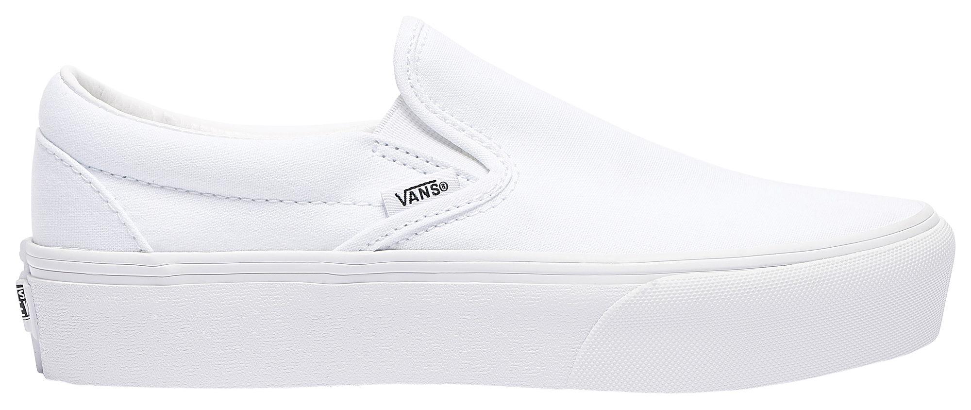 Platform slip on white vans sale