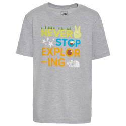 Boys' Grade School - The North Face Graphic Short-Sleeve T-Shirt - Gray/Orange